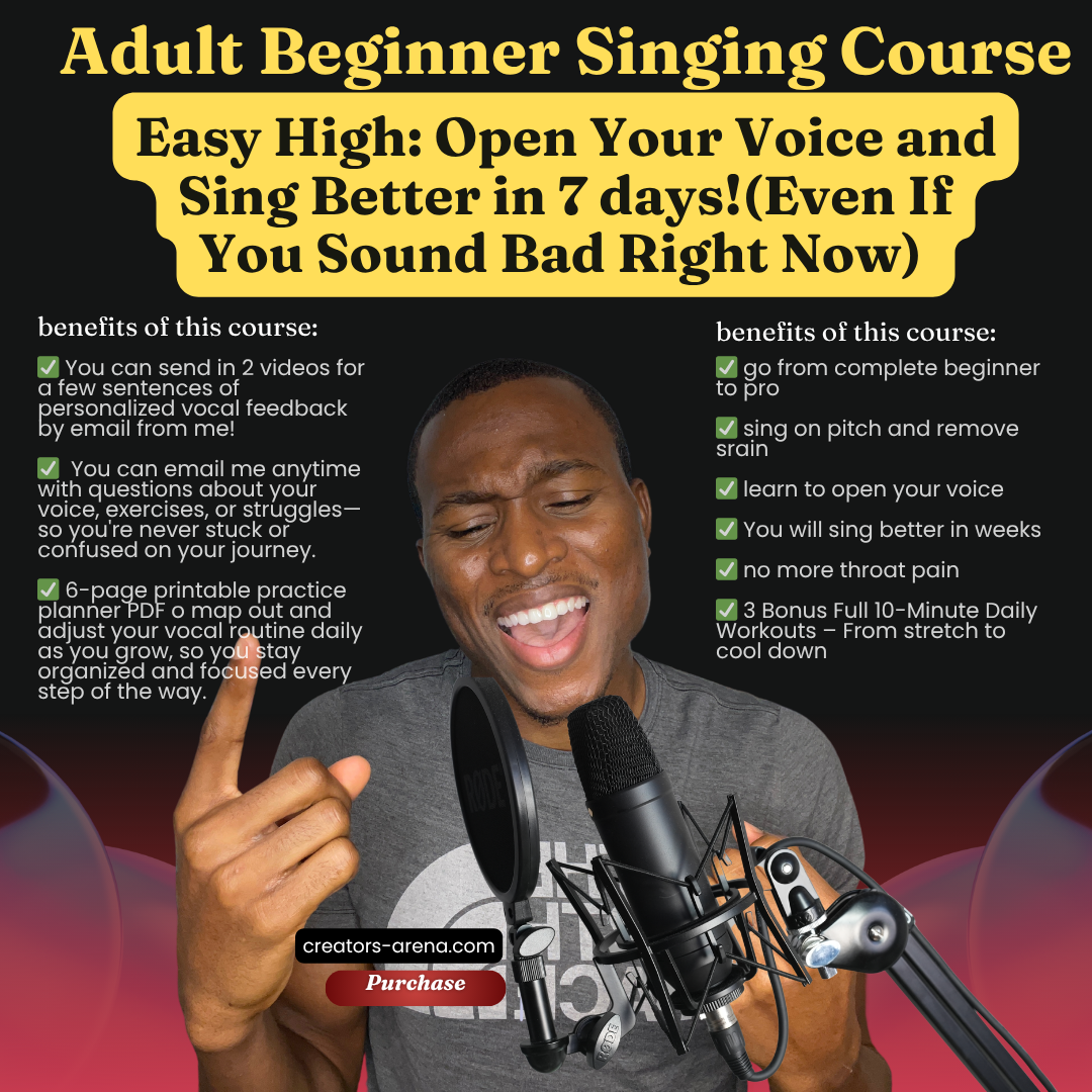 Easy High: Open Your Voice and Sing Better in 7 days!(Even If You Sound Bad Right Now)